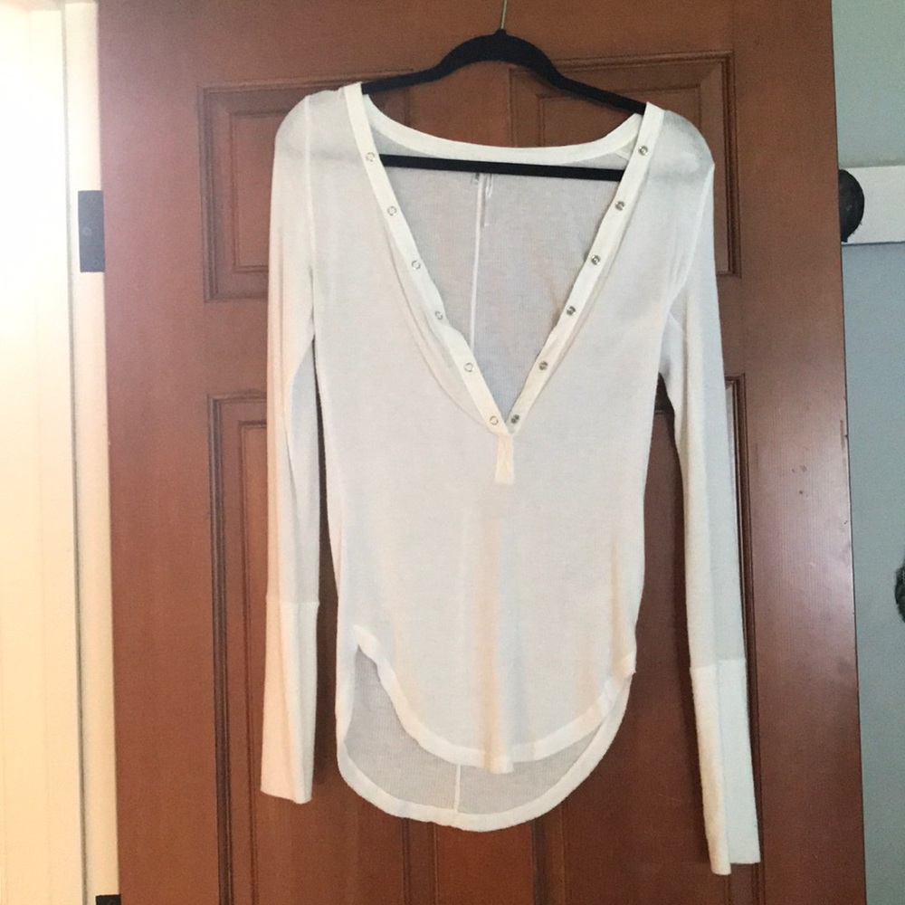 White button down top